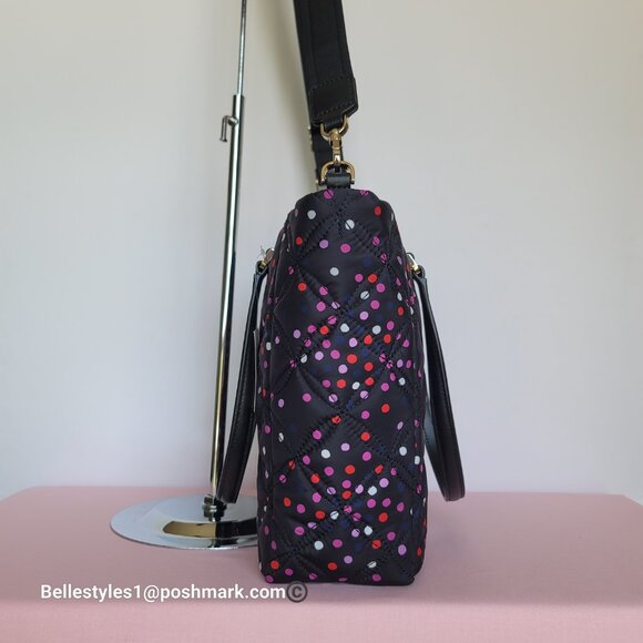 KATE SPADE Jae Medium Nylon Quilted Satchel- Festive Confetti Multicolor🎈$149.⭐ - Picture 8 of 16